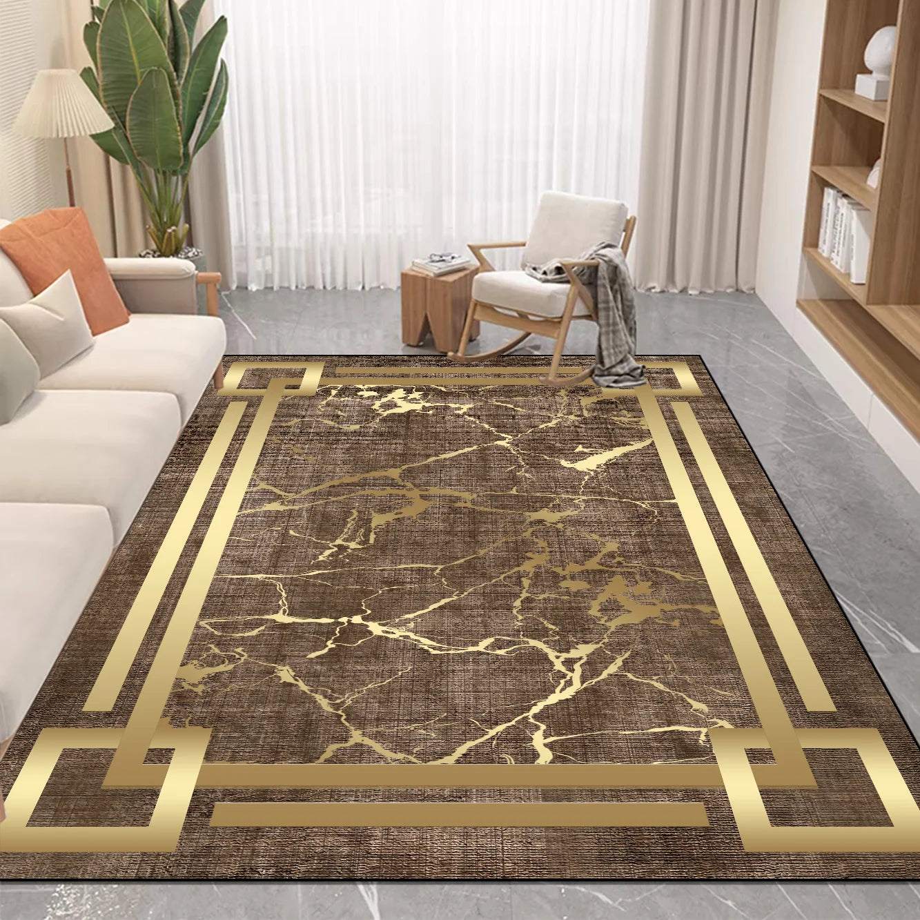 Nordic Luxury Style Carpet in The Living Room Decor Rugs