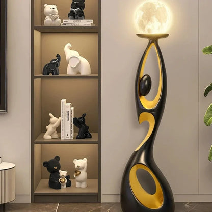 Home Decoration Art Light  Sculpture LED Floor Lamp