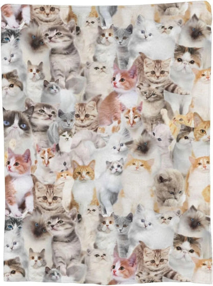 Cute Cat Throw Blanket