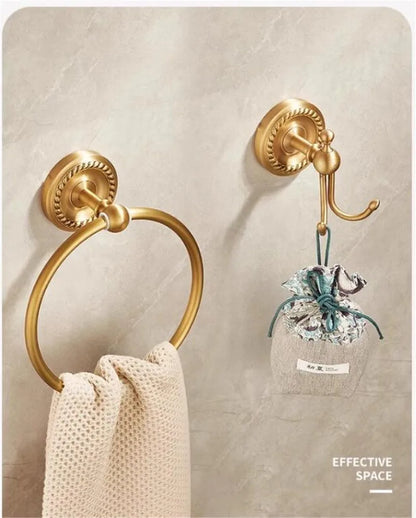 Bathroom Accessories Brass Antique Towel Rack,Paper holder Toilet Brush Holder,Towel Hanger Bath Hardware