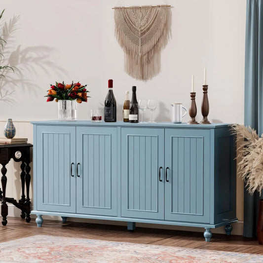 Buffet Cabinet with Storage,  4 Doors,Sideboard Buffet Cabinet for Dinning