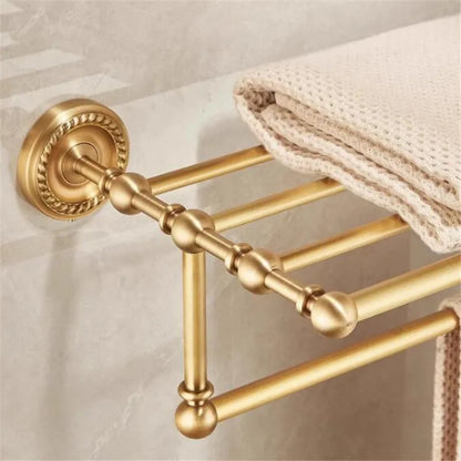Bathroom Accessories Brass Antique Towel Rack,Paper holder Toilet Brush Holder,Towel Hanger Bath Hardware