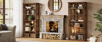 Tribesigns 6-Tier Bookshelf, 75-Inch Tall Bookcase,  Freestanding Display Shelves,