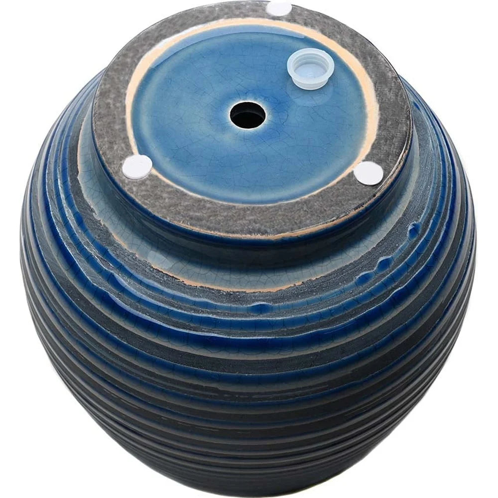 Ceramic Lynlee Planter 10 Inch Round Pot with Drainage Holes W
