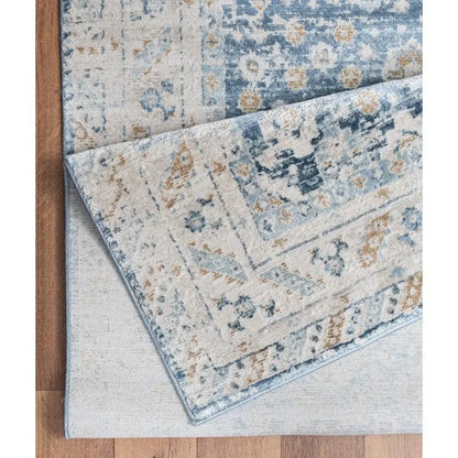 Blue Area Rug 7'10" x 10'3" for Home Decor, Soft and Stylish Floor Covering