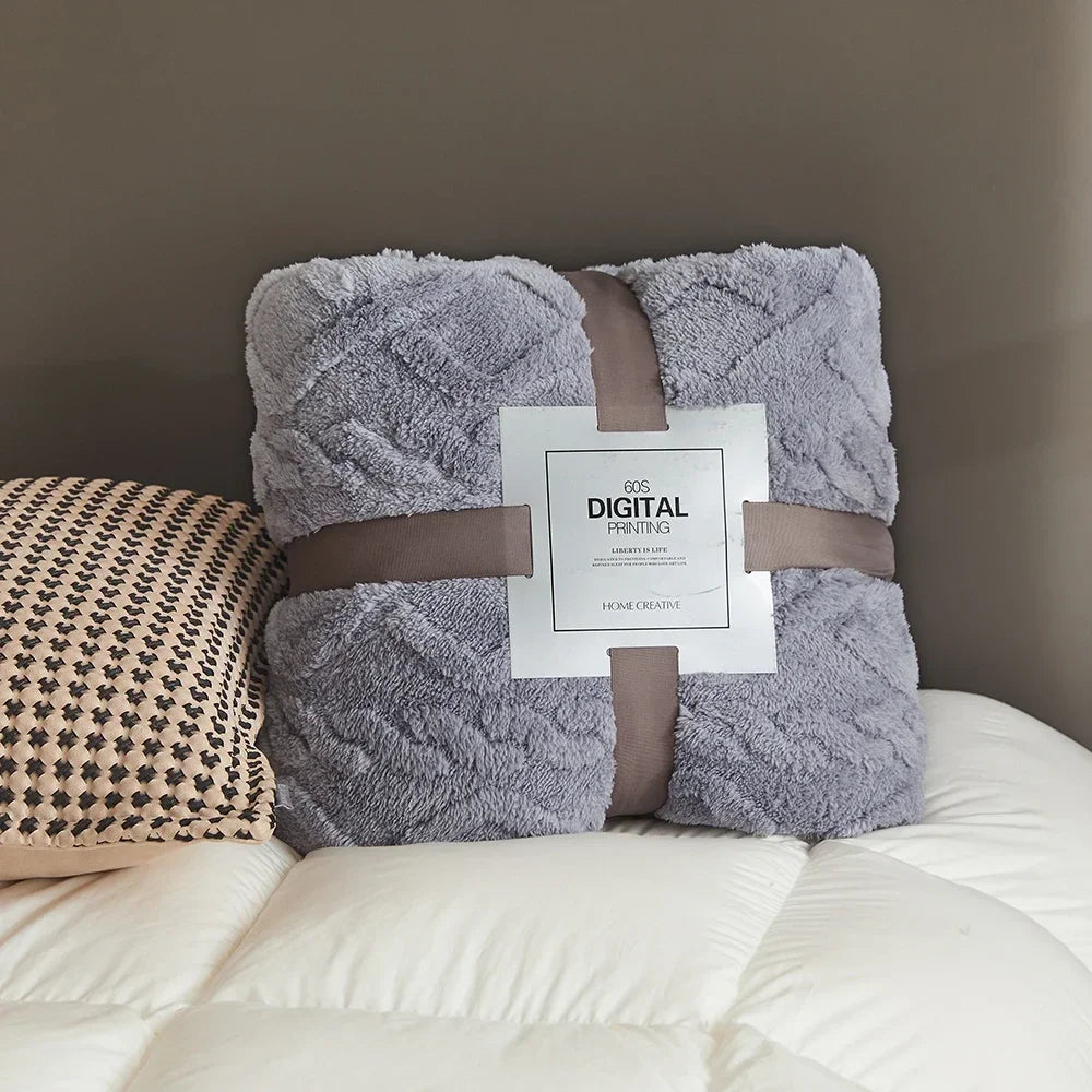 Fluffy Coral Velvet Blanket