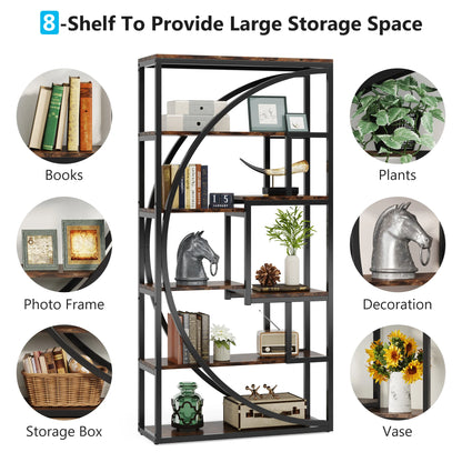 Tribesigns Bookshelf Industrial 5 Tier Etagere Bookcase,