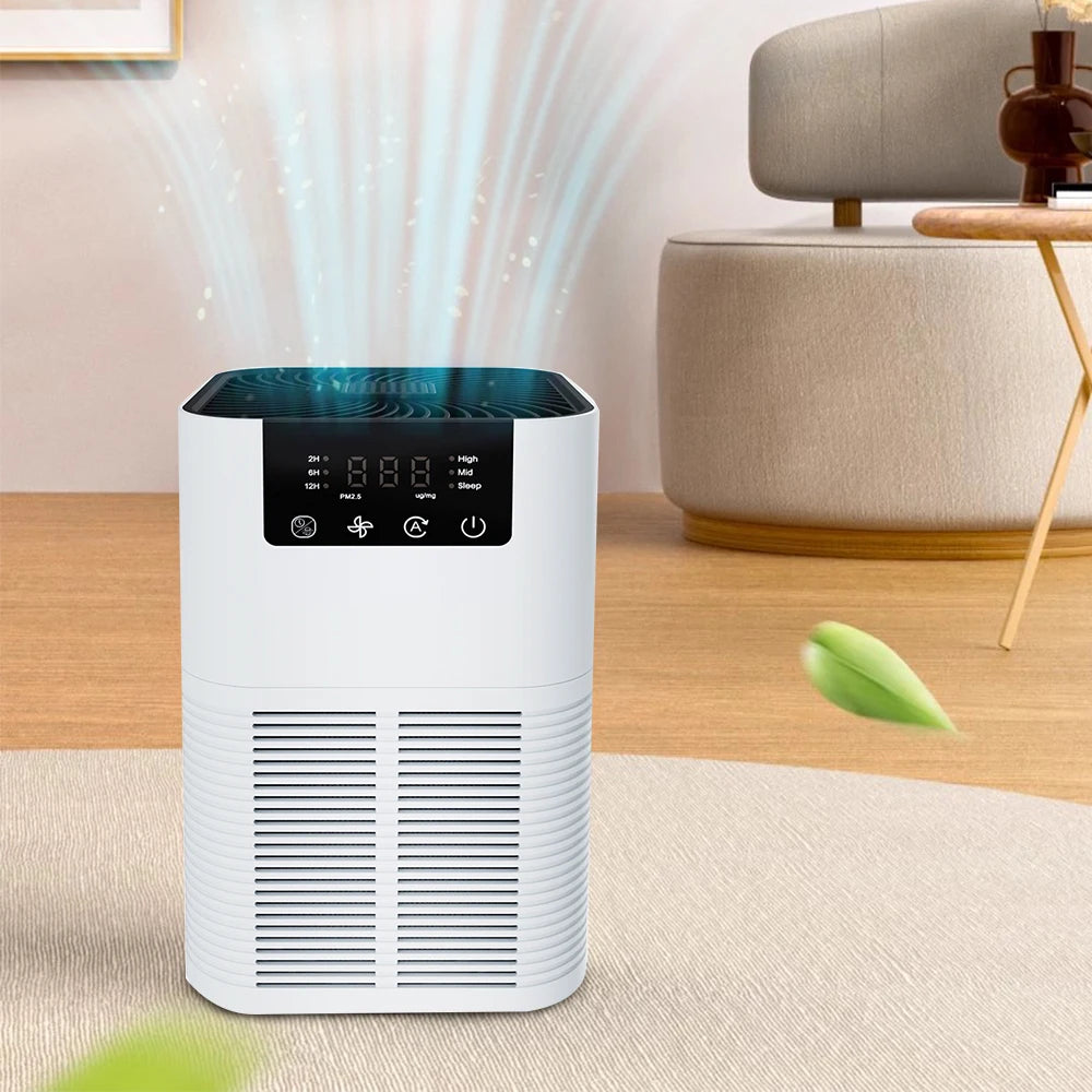 Air Purifier Smoke Odor Negative Ion Generator with Aromatherapy Air Cleaner
