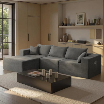 Cloud Sectional Couch with L-Shape Chaise