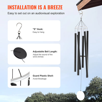 SucceBuy Wind Chimes for Outside Deep Unique Memorial Wind Chimes for Outdoor Decor  Patio Porch Garden