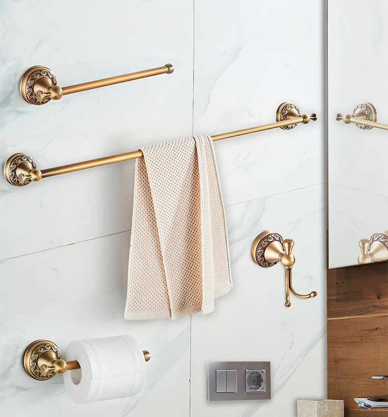 Antique Bronze Bathroom Hardware Set