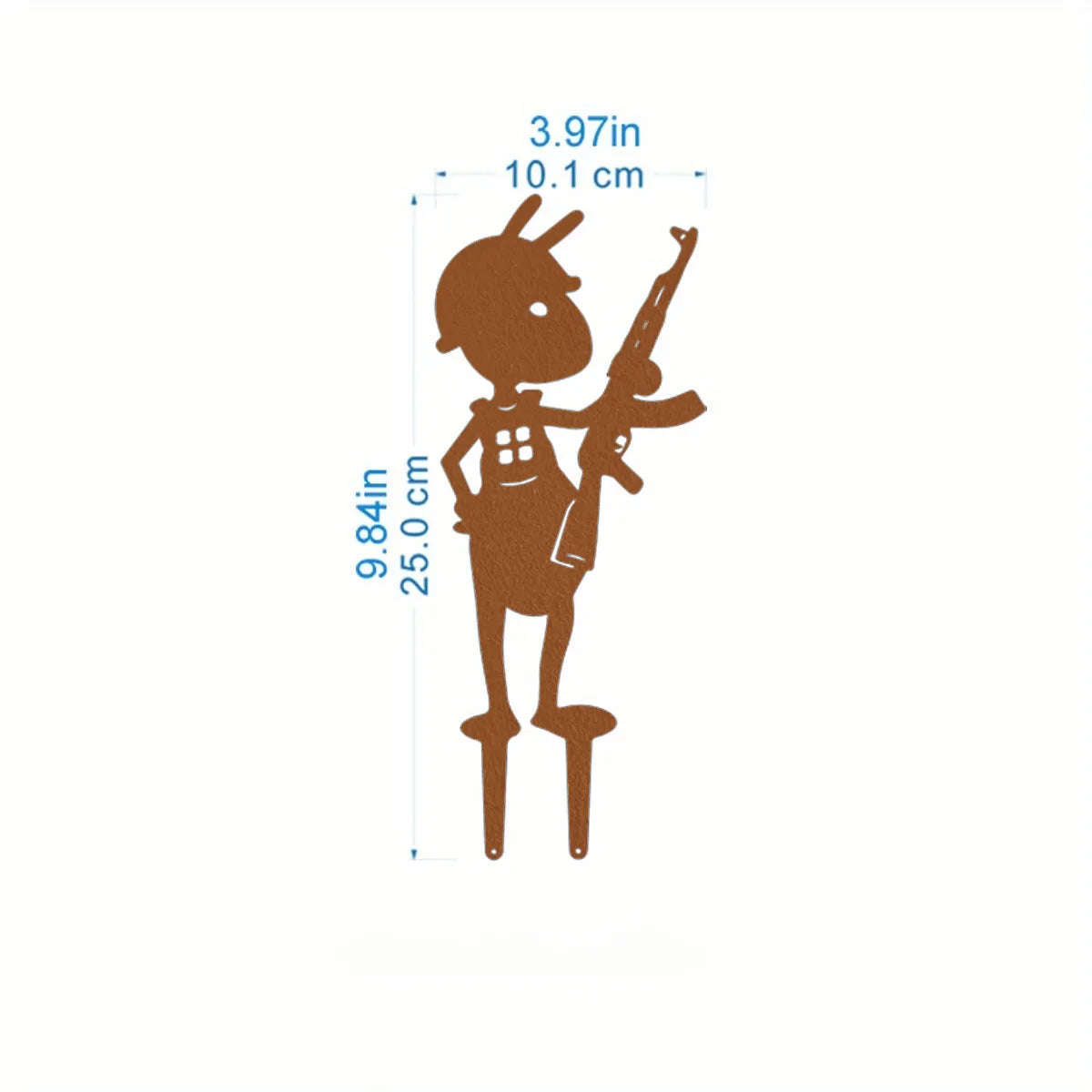 Charming Metal Ants for Garden - Outdoor Yard Ornaments and Lawn Stakes.