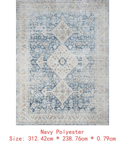 Blue Area Rug 7'10" x 10'3" for Home Decor, Soft and Stylish Floor Covering