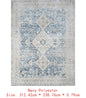 Blue Area Rug 7'10" x 10'3" for Home Decor, Soft and Stylish Floor Covering