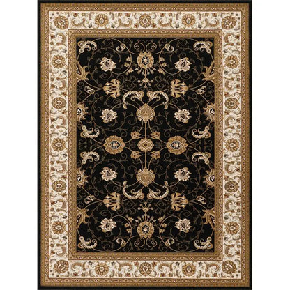 Black Area Rug 2' x 3' for Home Décor, Soft and Stylish Floor Covering