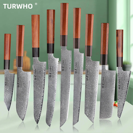 TURWHO Hand Forged Japanese Steel Kitchen Knives