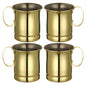 4PCS 550ml 18 Ounces Hammered Copper Plated  Moscow Mule Mug