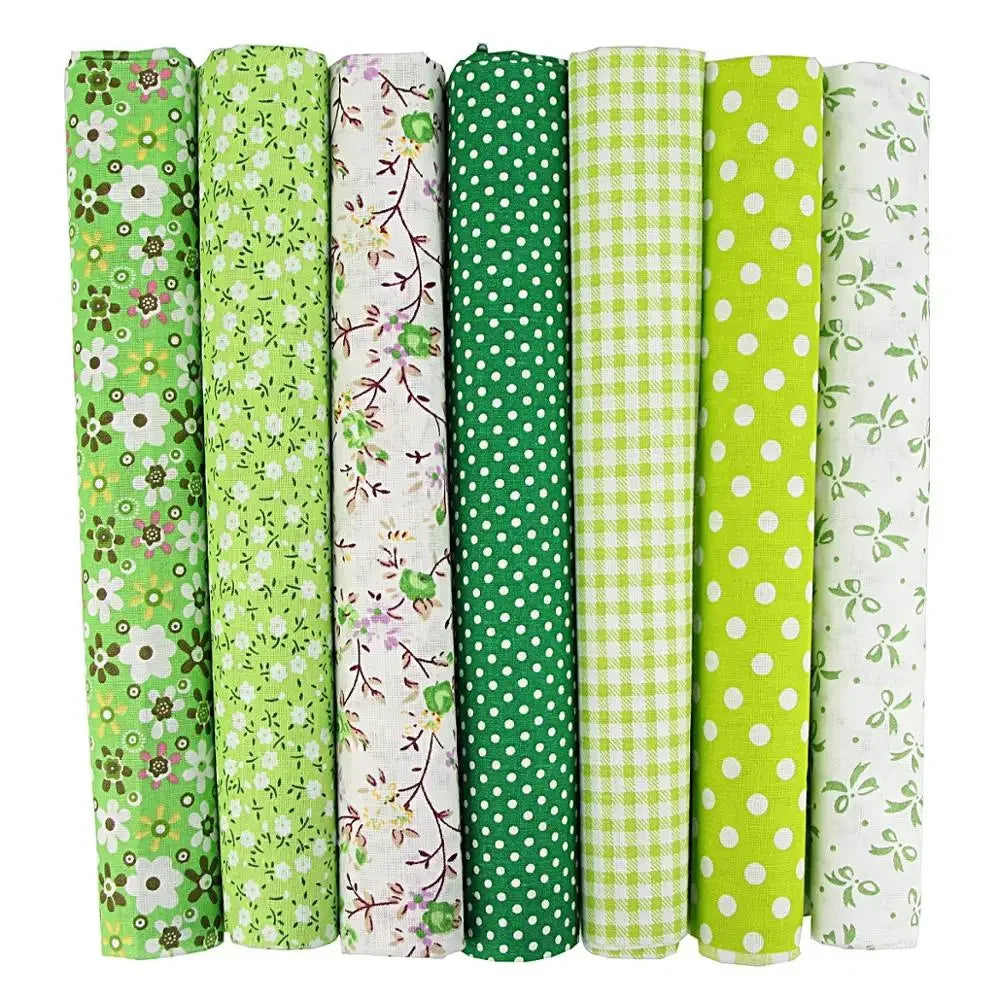 7PCS 50 x 50cm Squares Cotton Craft Fabric