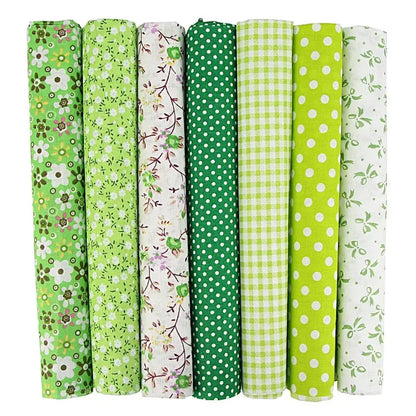 7PCS 50 x 50cm Squares Cotton Craft Fabric