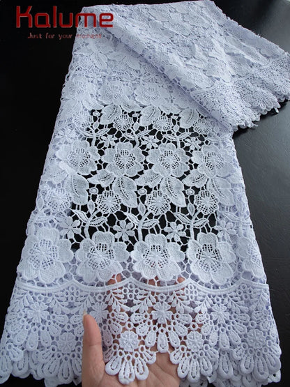 Pure White  Lace Fabric High Quality