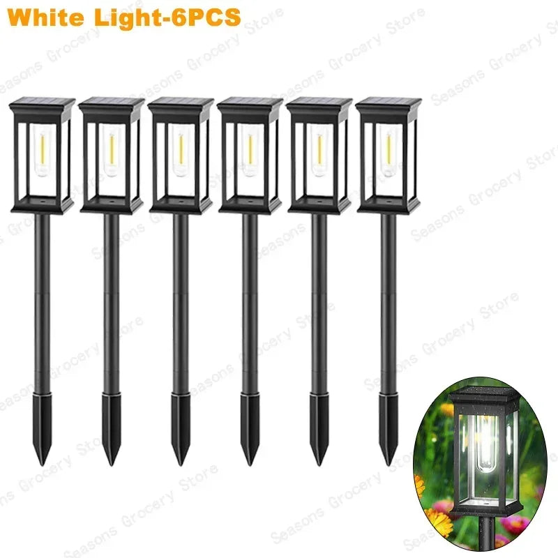 Waterproof LED Solar Lights for Garden Yard Driveway -  Outdoor Landscape Lighting Auto On/Off