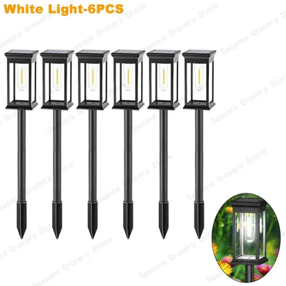 Waterproof LED Solar Lights for Garden Yard Driveway -  Outdoor Landscape Lighting Auto On/Off