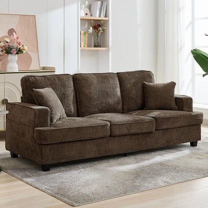 Couches for Living Room, 89 inch Cloud Couch Sofa in Chenile with Extra Comfy Soft Deep Seats,