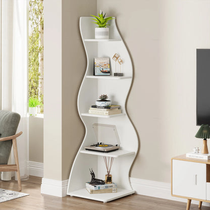 Tribesigns Corner Shelf, Modern 5-Tier Wall