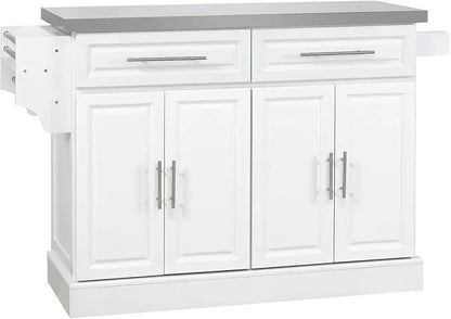 Rolling Kitchen Island Cart with Wheels, Portable Island Table for Kitchen