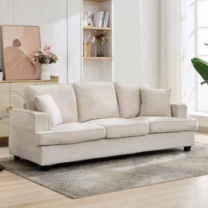 Couches for Living Room, 89 inch Cloud Couch Sofa in Chenile with Extra Comfy Soft Deep Seats,