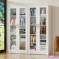 Display Cabinet. Glass Doors. Curio Cabinet. Locking Doors.  71" H. Assembly Required