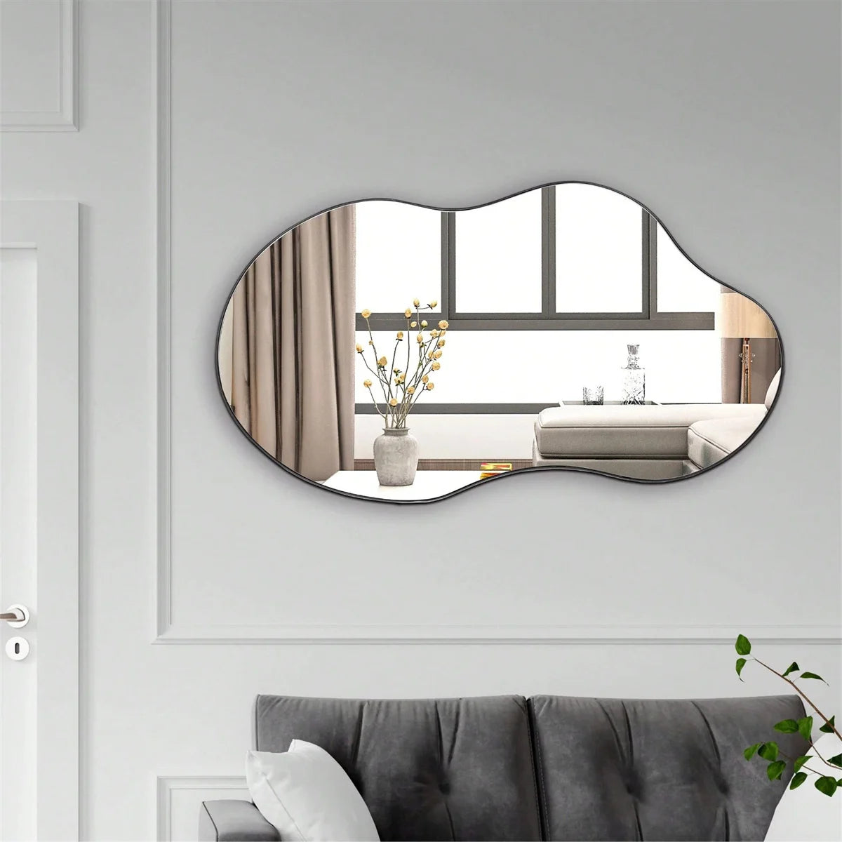 1pc Irregular Wall Mirror For Home Decoration, Room, Bathroom Living Room
