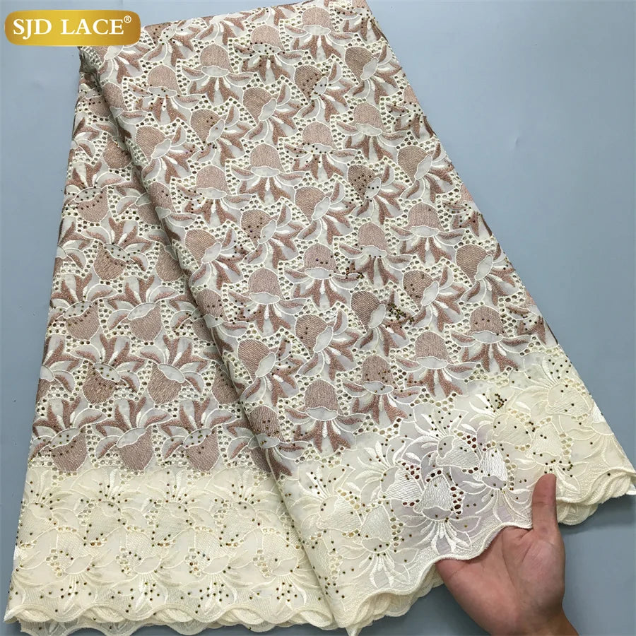 LACE African Nigerian Cotton Lace Fabrics