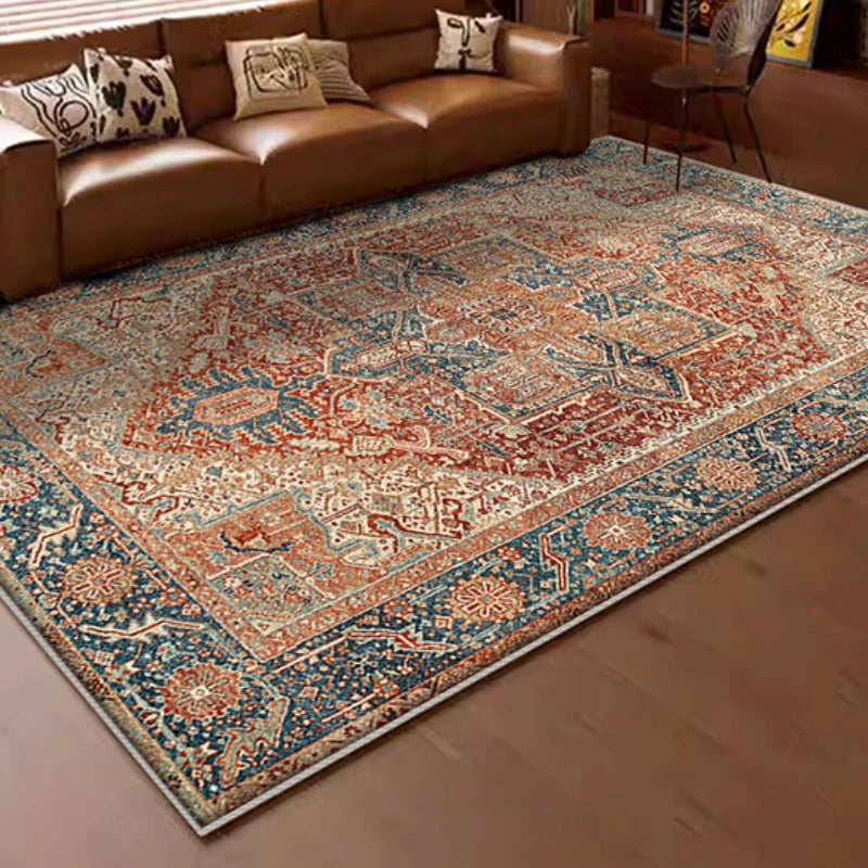 American Retro Style Carpets for Living Room Plush Carpet