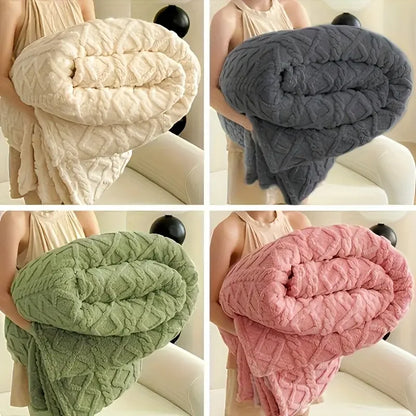 ltra-Soft 3D Plush 1pc Luxurious Fleece Blanket
