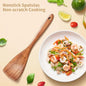 Wood Kitchenware Cooking Set Household Spatula Spoon Set Salad Spoon Fork Stirring Spoon With storage bucket