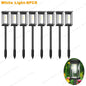 Waterproof LED Solar Lights for Garden Yard Driveway -  Outdoor Landscape Lighting Auto On/Off