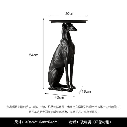 Dog Statue Sculpture, Coffee Table, Living Room Decoration,