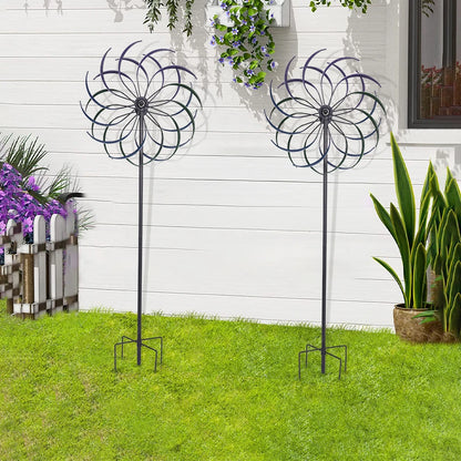 Public Craft Windmill Outdoor Wind Catcher Windmill Ornament for Yard Decoration