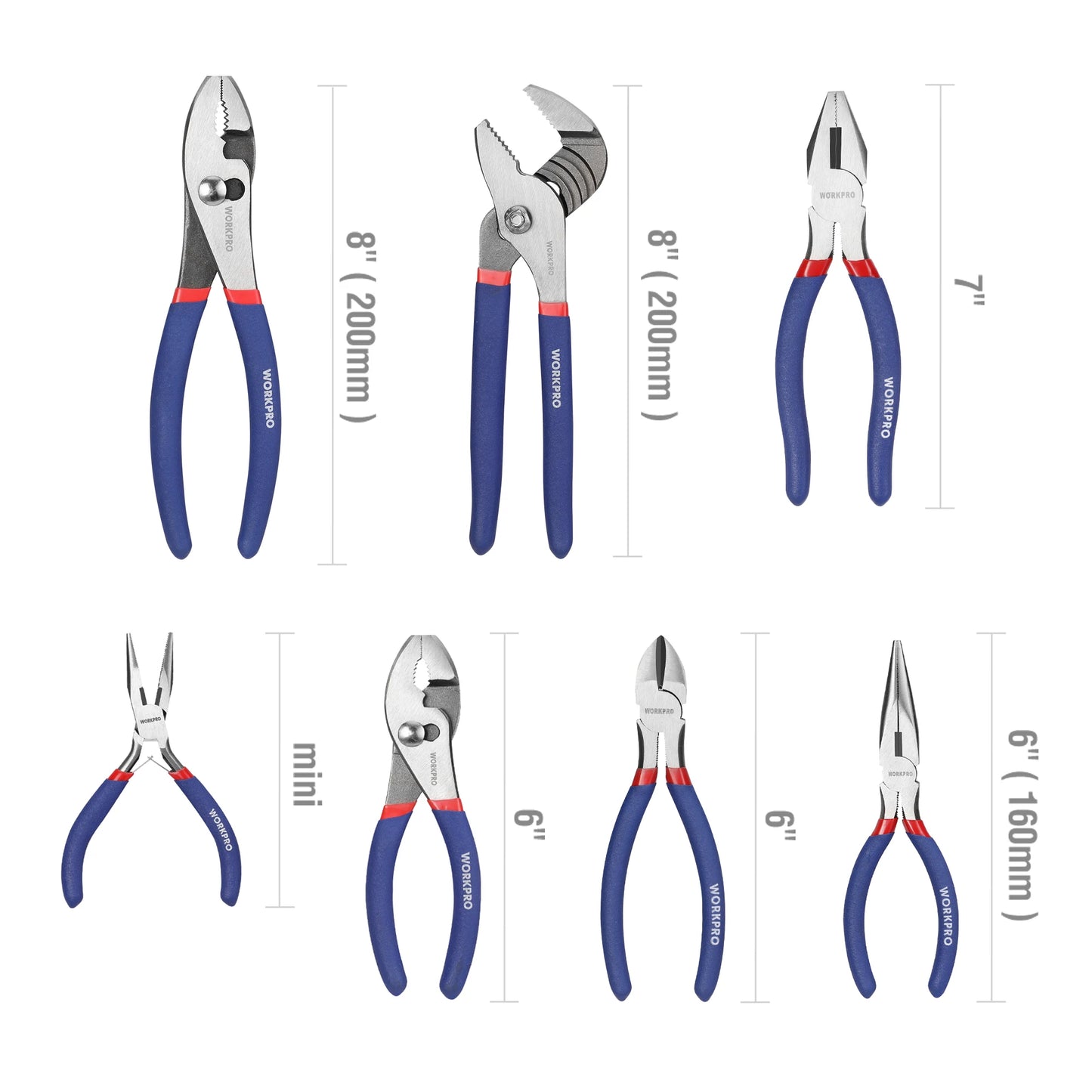 WORKPRO 7-piece  Pliers Set for DIY