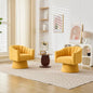 360° Swivel Velvet Upholstered Barrel Chair Set 2 Living Room Reading Round Armchair, 15 different colors
