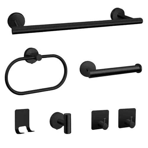 Bathroom Hardware Set 7Pcs Bathroom Towel Rack