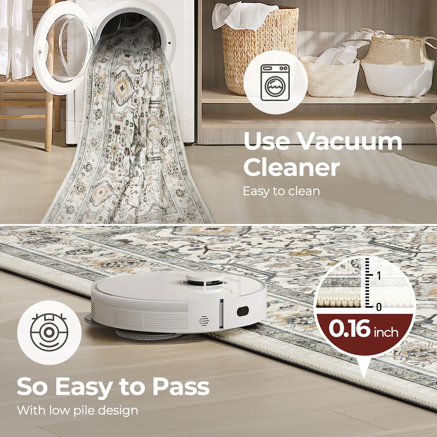 Retro  Turkish Persian Rug for Living Room Bedroom