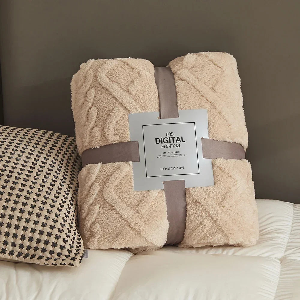 Fluffy Coral Velvet Blanket