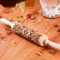 1 pcs Wooden Sunflower Embossed Rolling Pin