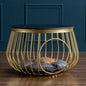 Creative Nordic Iron Tea Table Round Coffee Table for Living Room Cat House Bed