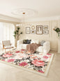 American Retro Carpets for Living Room Thick  Decor Flower Pattern Carpet