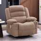 Rocker Recliner Chair with Heat and Massage,360° Swivel  with Cup Holder