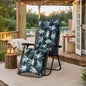 Patio Chaise Lounger Cushions Indoor/Outdoor