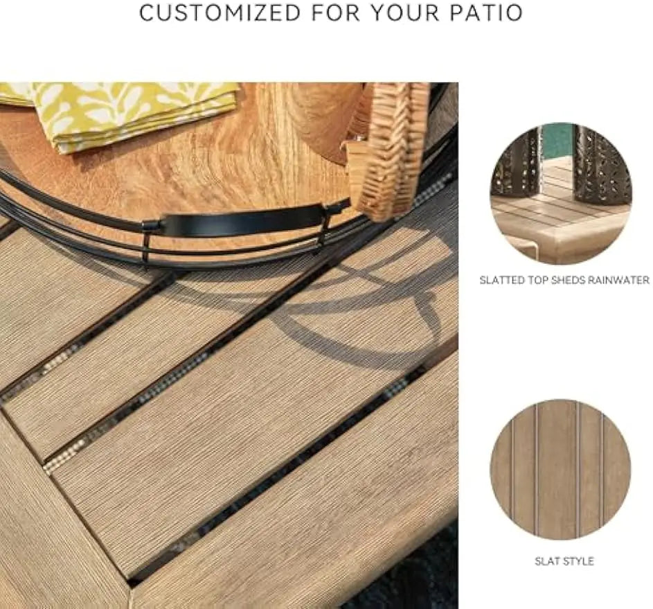 Gerianne Outdoor Rectangular Eucalyptus Wood Coffee Table